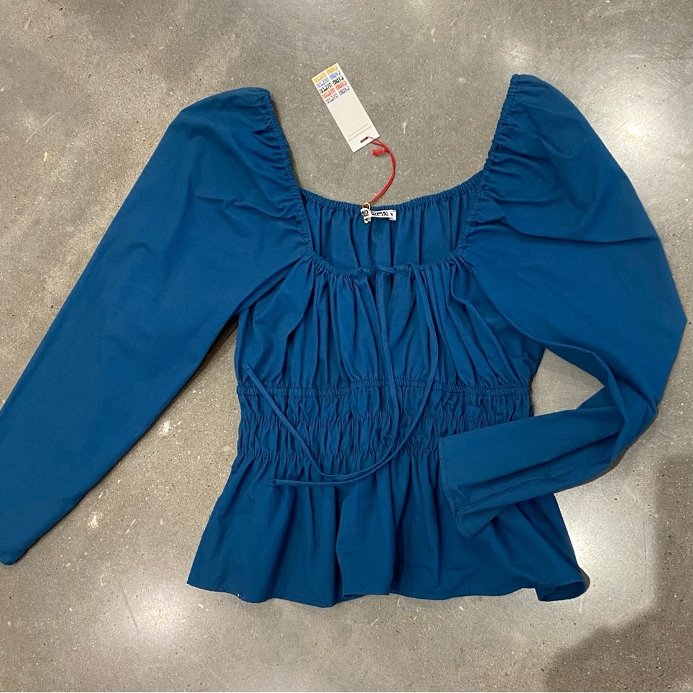 NWT Ciao Lucia Top Raphaela in Lagoon Teal S or L